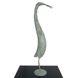 Home Decor Metal Green Bird